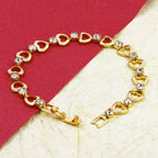 Delicate 18K Gold Cubic Zirconia American Diamond Bracelet Women Bulk