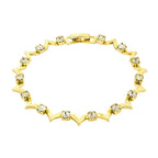 Delicate 18K Gold Cubic Zirconia American Diamond Bracelet Women Bulk