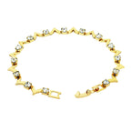 Delicate 18K Gold Cubic Zirconia American Diamond Bracelet Women Bulk