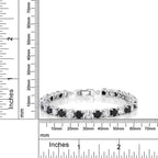 Classic Round Cubic Zirconia Black Spinel Tennis Bracelet Women Bulk