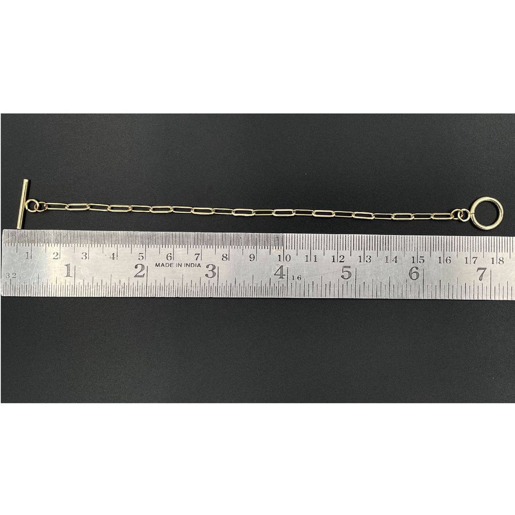 Classic Link Toggle Clasp Gold Copper Bracelet For Women Bulk