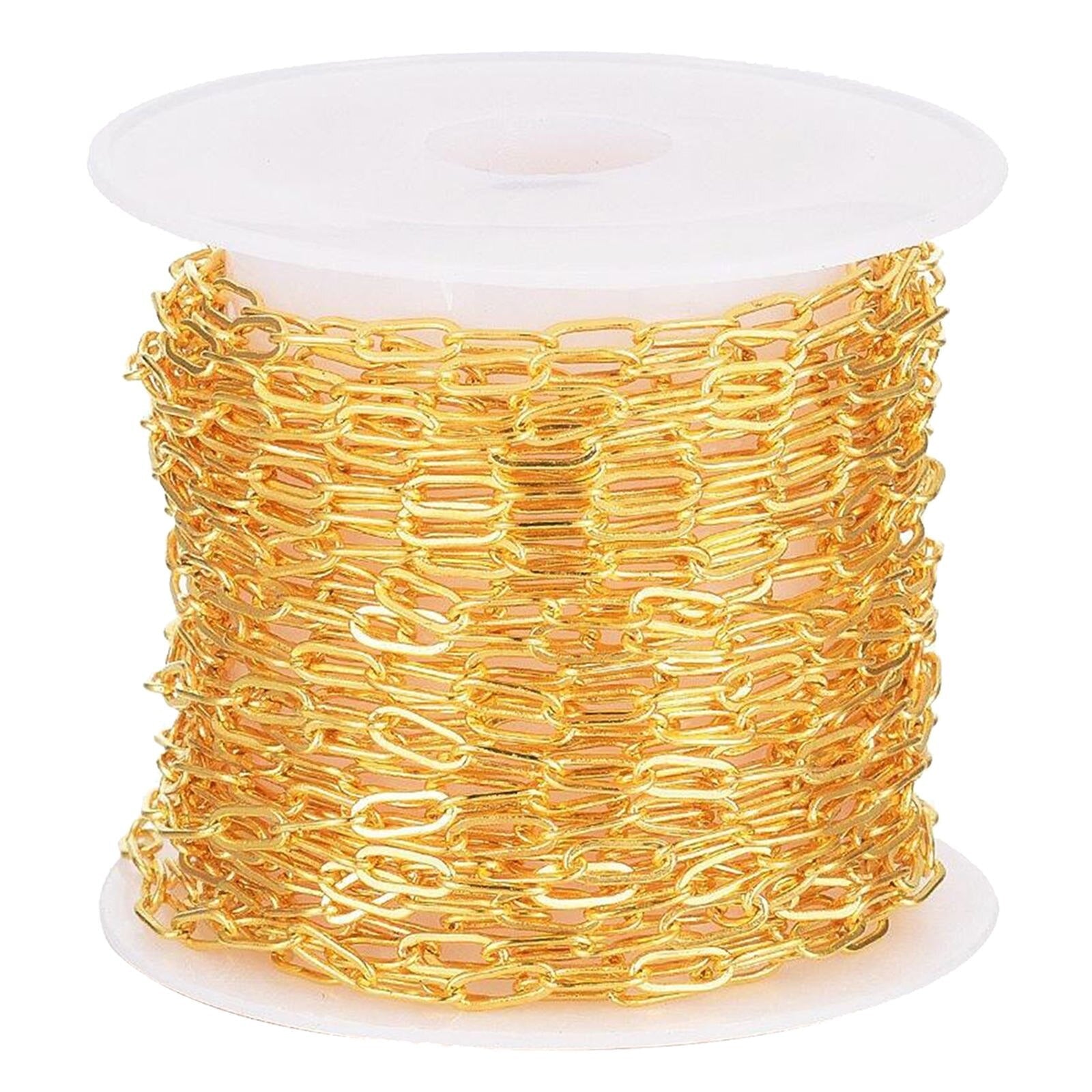 Classic Korean 18K Gold Cable Rope Links Chain 1 Meter Bulk Main image