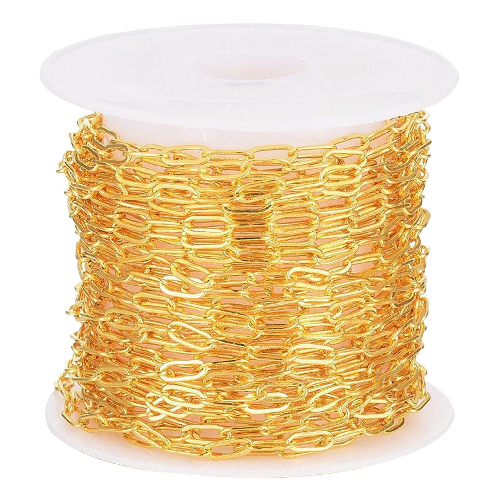 Classic Korean 18K Gold Cable Rope Links Chain 1 Meter Bulk