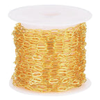 Classic Korean 18K Gold Cable Rope Links Chain 1 Meter Bulk