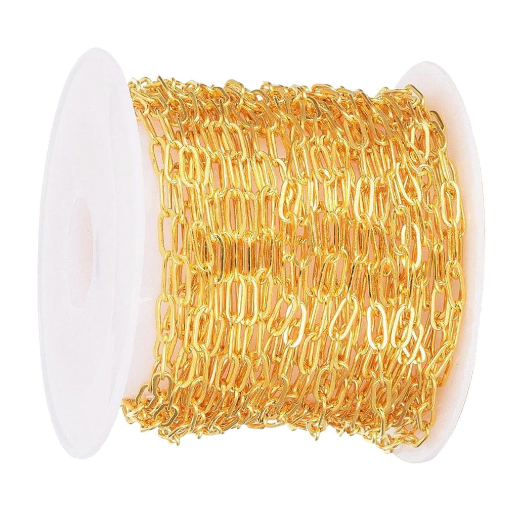 Classic Korean 18K Gold Cable Rope Links Chain 1 Meter Bulk