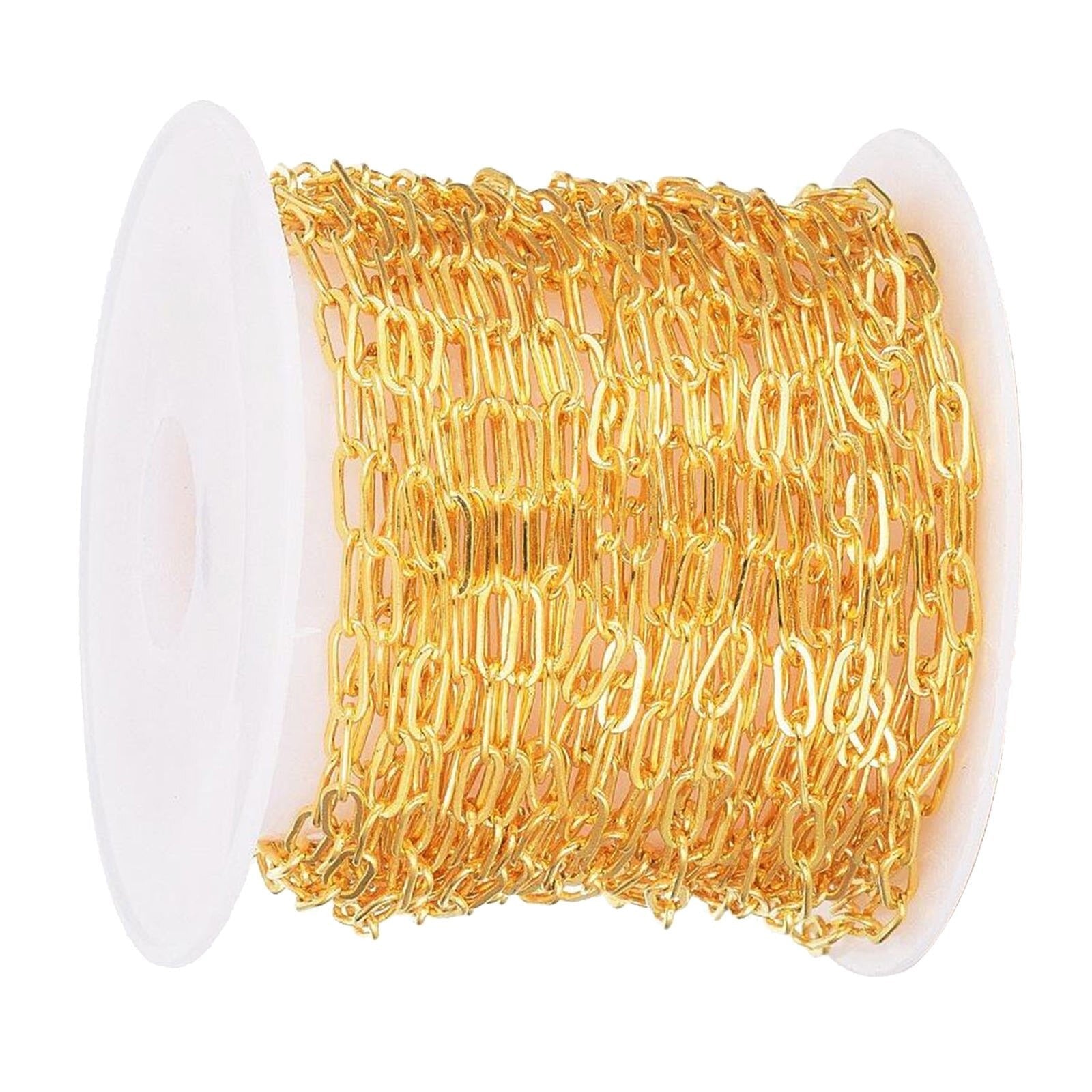 Classic Korean 18K Gold Cable Rope Links Chain 1 Meter Bulk