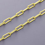 Classic Korean 18K Gold Cable Rope Links Chain 1 Meter Bulk