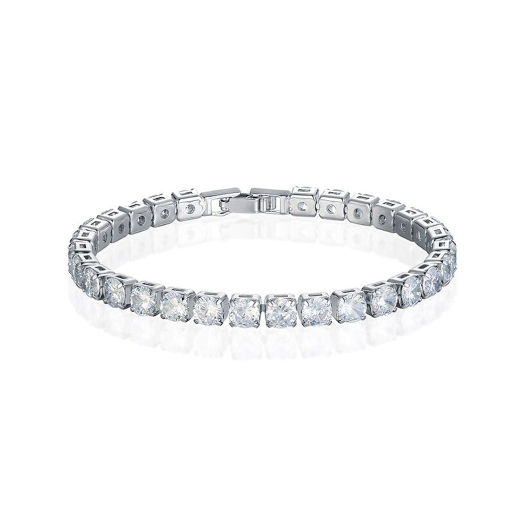 Classic Cubic Zirconia American Diamond Silver Tennis Bracelet Bulk