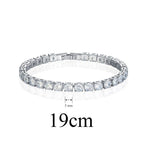 Classic Cubic Zirconia American Diamond Silver Tennis Bracelet Bulk