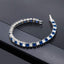 Princess Cut Cubic Zirconia Blue Sapphire Tennis Bracelet Women Bulk