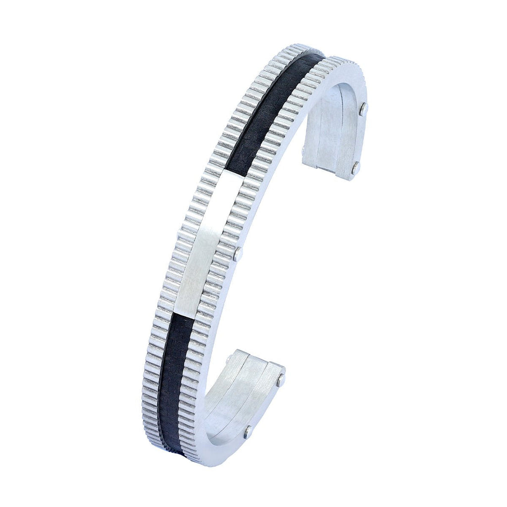 Silver 316L Stainless Steel Cuff Kada Bangle Bracelet Men Women Bulk
