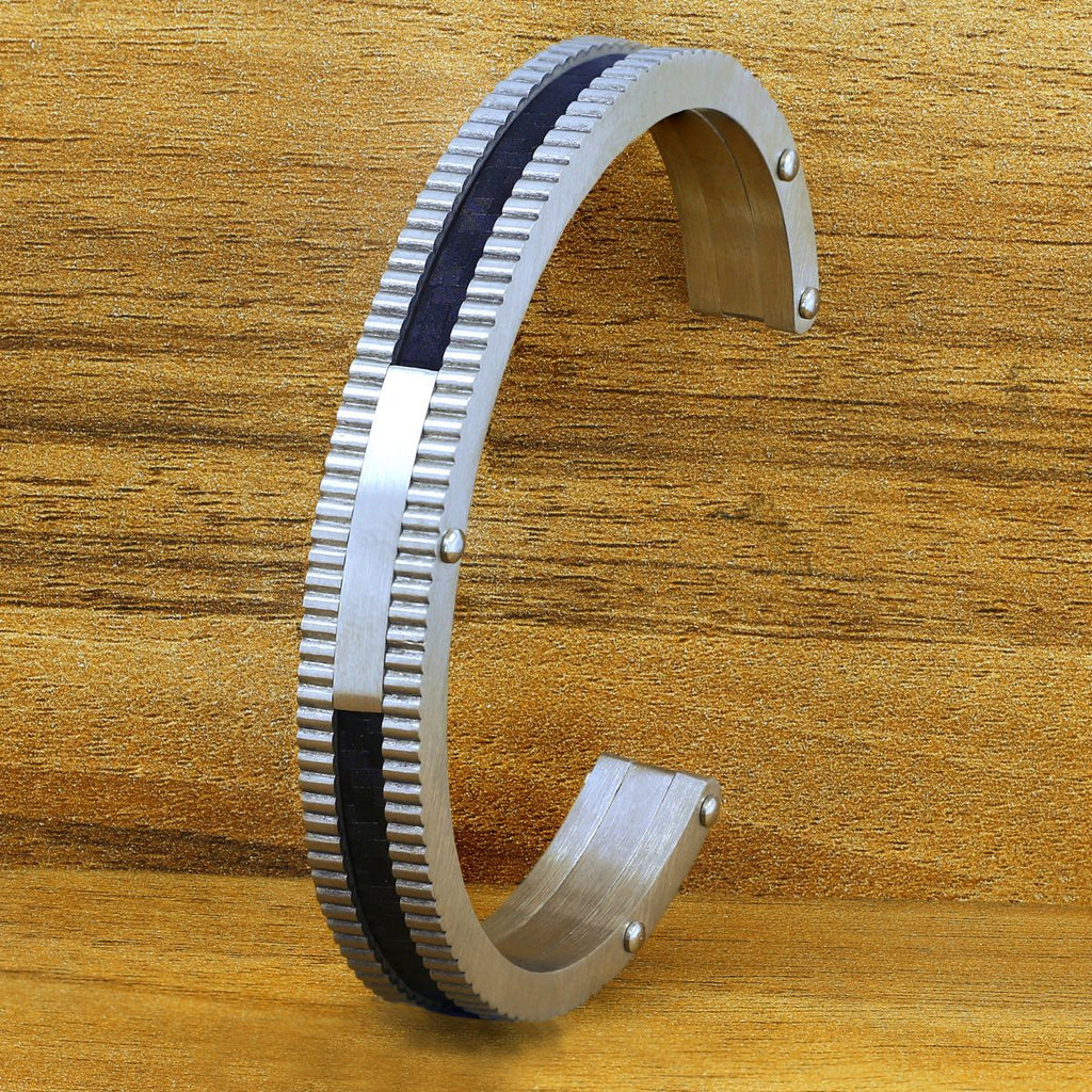 Silver 316L Stainless Steel Cuff Kada Bangle Bracelet Men Women Bulk
