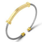 Slim Gold Silver Stainless Steel Cuff Kada Bangle Bracelet Men Bulk