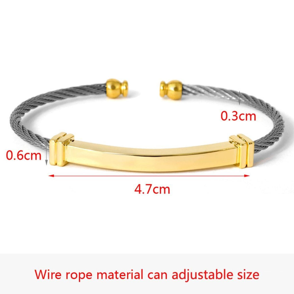 Slim Gold Silver Stainless Steel Cuff Kada Bangle Bracelet Men Bulk
