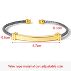 Slim Gold Silver Stainless Steel Cuff Kada Bangle Bracelet Men Bulk
