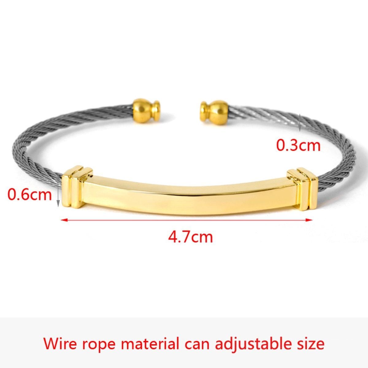 Slim Gold Silver Stainless Steel Cuff Kada Bangle Bracelet Men Bulk