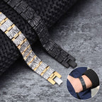 Stainless Steel Magnet Magnetic Health Care Therapy Energy Bracelet