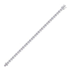 Love Heart CZ American Diamond Silver Tennis Bracelet Girl Bulk