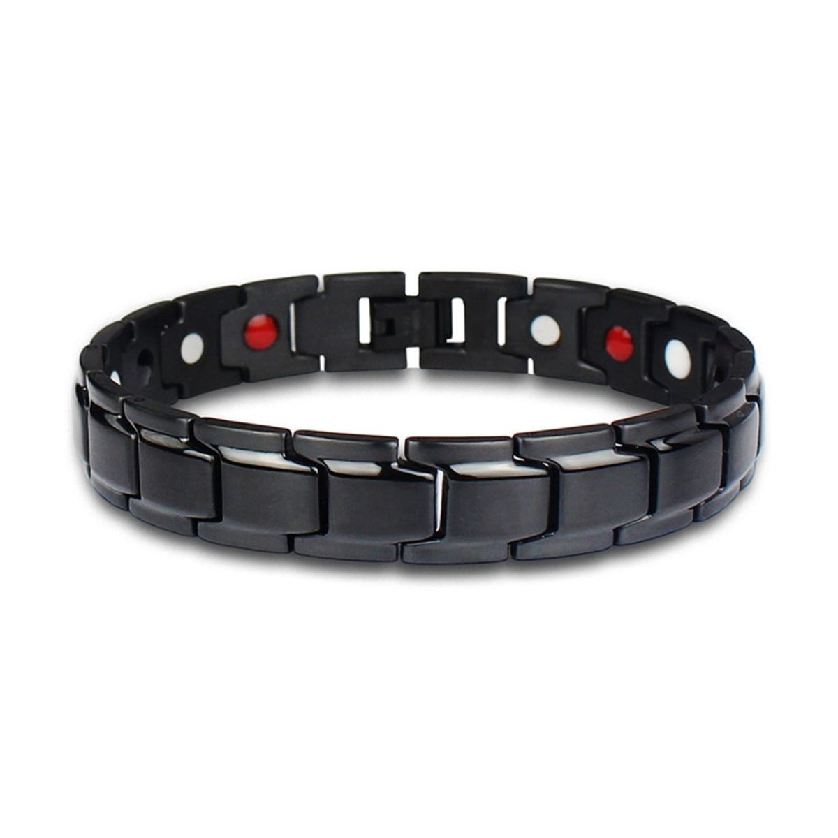 Black Stainless Steel Magnet Health Care Therapy Bio Energy Bracelet Main image