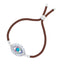 Brown Green Silver Thread Turkish Evil Eye Bracelet For Women Bulk