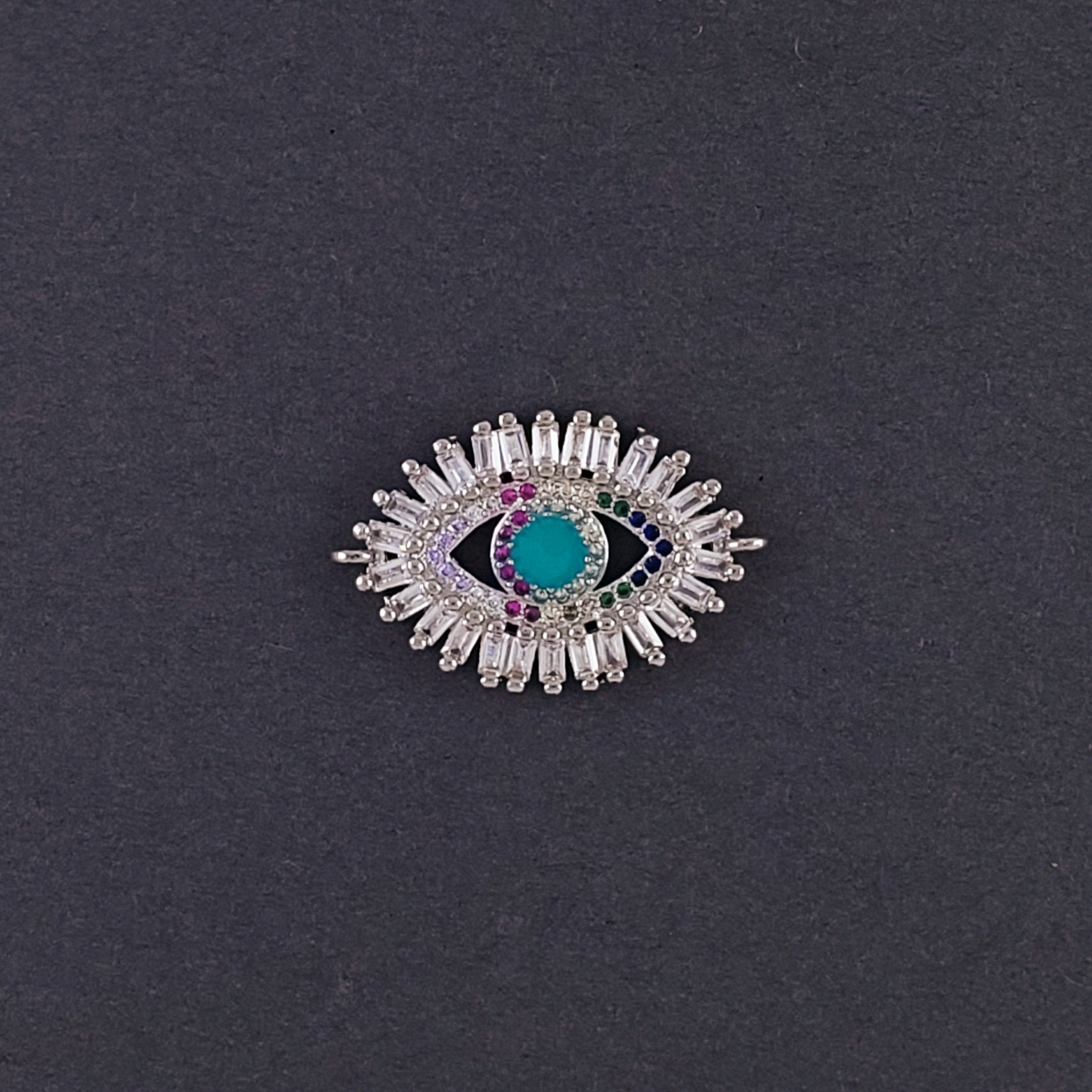 Turkish Evil Eye Nazariya Lucky CZ American Diamond Centre Pcs Bulk