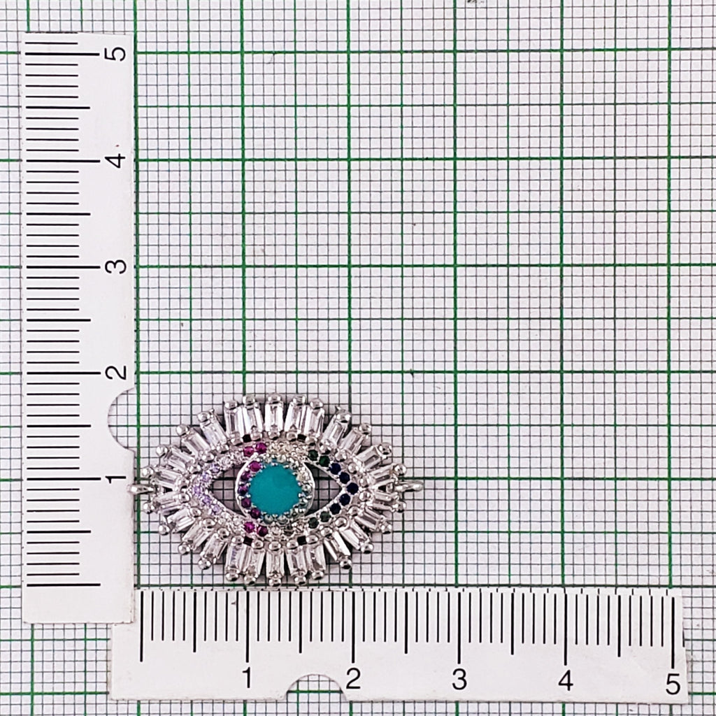 Turkish Evil Eye Nazariya Lucky CZ American Diamond Centre Pcs Bulk