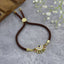 Rainbow Colourful Gold Brown CZ Adjustable Thread Bracelet Bulk
