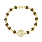 Gold Beads Rudraksh Bracelet For Women Bulk