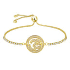 Gold Slider Aum Om Bracelet For Women Bulk