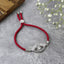 Evil Eye Good Baguette Silver Pink CZ Thread Bracelet Bulk