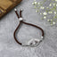 Evil Eye Good Baguette Silver Brown CZ Thread Bracelet Bulk