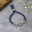Evil Eye Good Baguette Silver Blue CZ Thread Bracelet Bulk