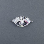Evil Eye Nazariya Baguette CZ American Diamond Centre Pcs Bulk