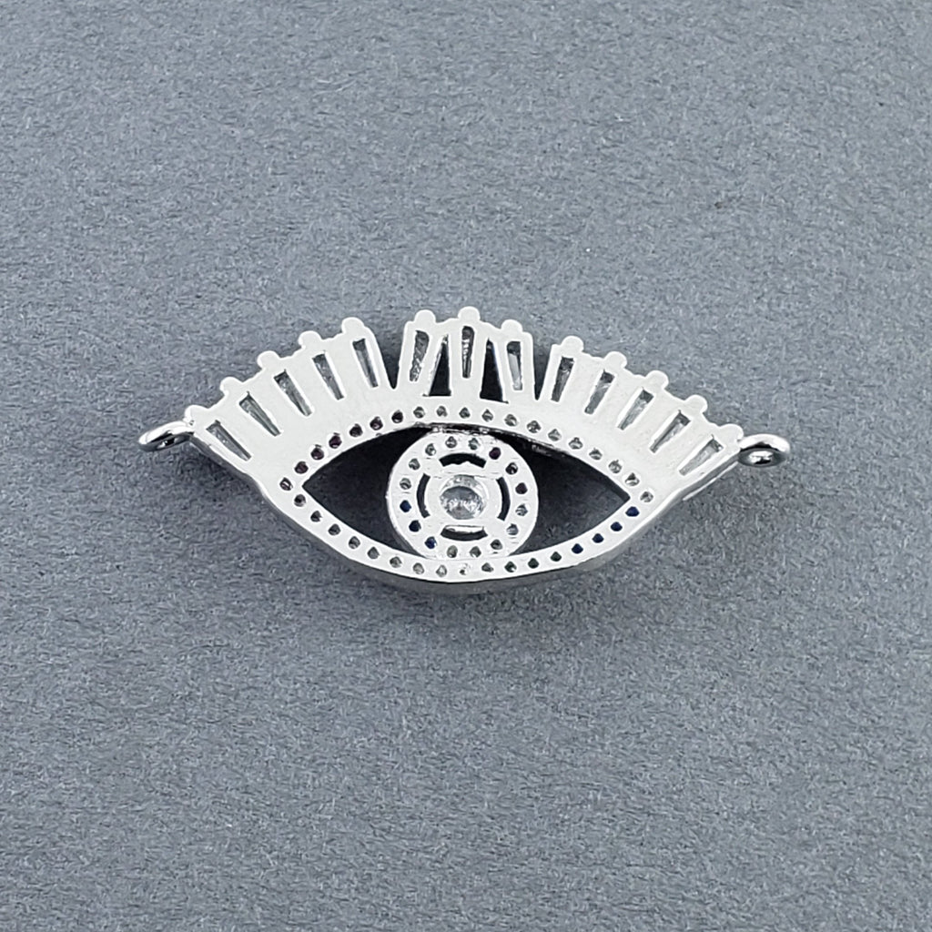 Evil Eye Nazariya Baguette CZ American Diamond Centre Pcs Bulk