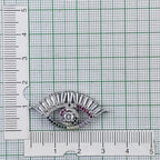 Evil Eye Nazariya Baguette CZ American Diamond Centre Pcs Bulk