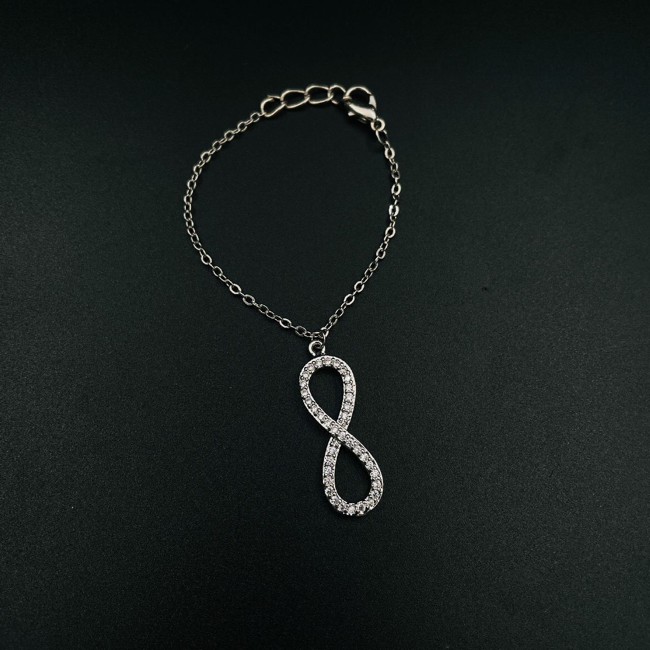 Infinity Copper Silver CZ Link Chain Watch Charm Chain Bulk