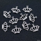 Silver Princess Crown Cubic Zirconia American Diamond Centre Pcs Bulk