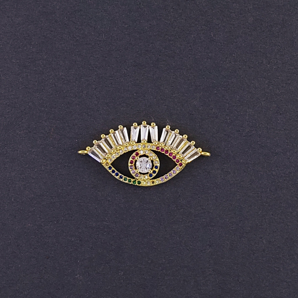 Evil Eye Nazariya Good Baguette CZ American Diamond Centre Pcs Bulk