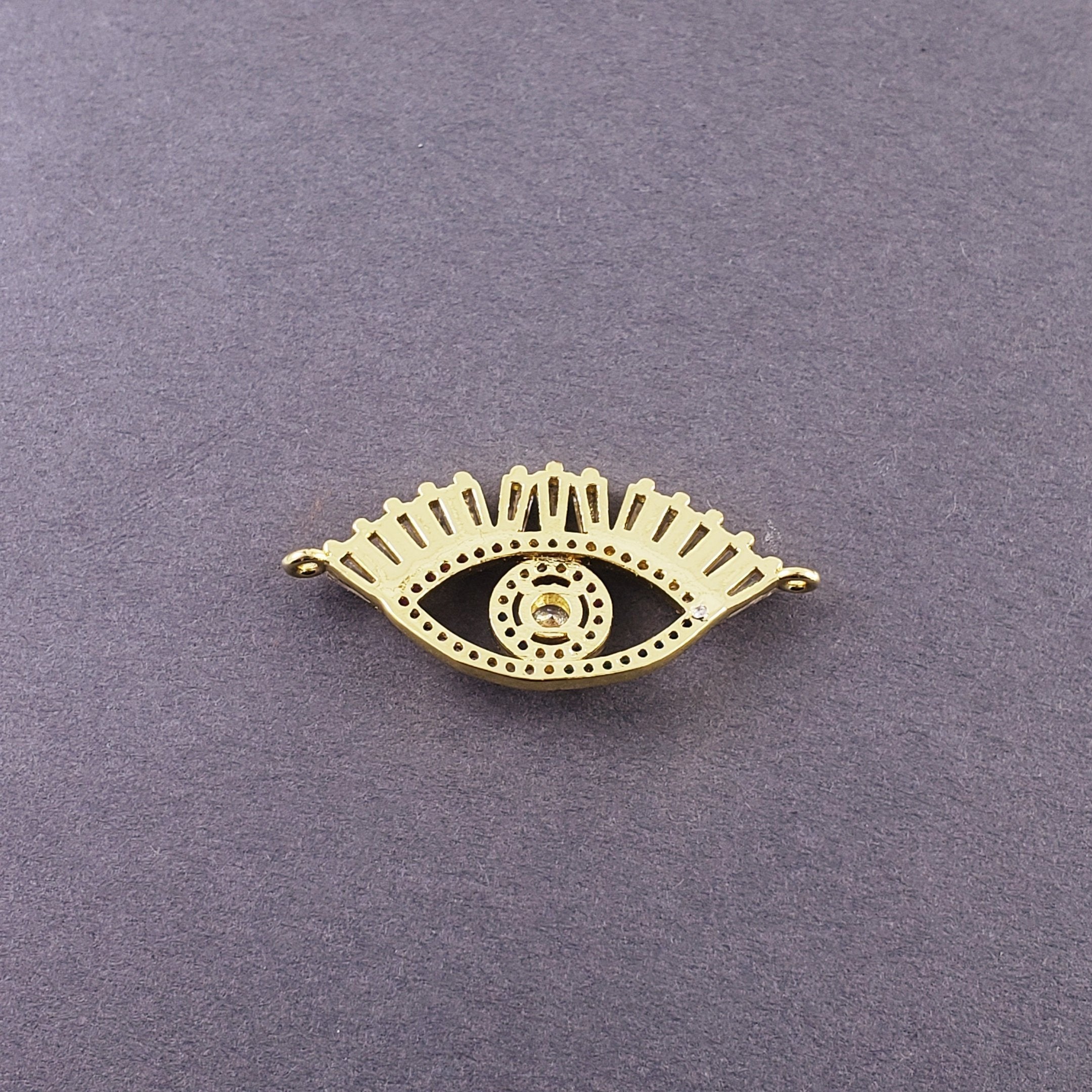 Evil Eye Nazariya Good Baguette CZ American Diamond Centre Pcs Bulk