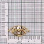 Evil Eye Nazariya Good Baguette CZ American Diamond Centre Pcs Bulk
