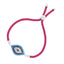 Pink Silver Leaf Thread Turkish Evil Eye Bracelet For Women Bulk