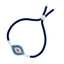 Blue Silver Leaf Thread Turkish Evil Eye Bracelet For Women Bulk