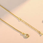 Leaf Petal Floral Gold American Diamond Necklace Pendant Chain Bulk