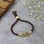 Infinity Rainbow Gold Brown CZ Adjustable Thread Bracelet Bulk