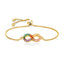 Infinity Love Colorful Rainbow Cubic Zircon CZ Bracelet Bulk