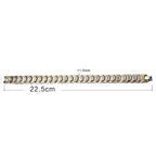 Gold Silver Stainless Steel Magnet Health Care Therapy Energy Bracelet