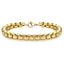 Popcorn Gold 316L Stainless Steel Lobster Clasp Bracelet For Men Bulk