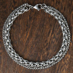 Layered Wrist Stainless Steel Spiga Popcorn Chain Bracelet Men Bulk
