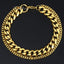 Layered Wrist Wrap Gold Stainless Steel Curb Chain Bracelet Bulk