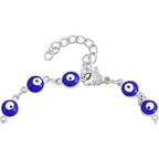 Turkish Blue Evil Eye Lucky Silver Bracelet For Women Bulk